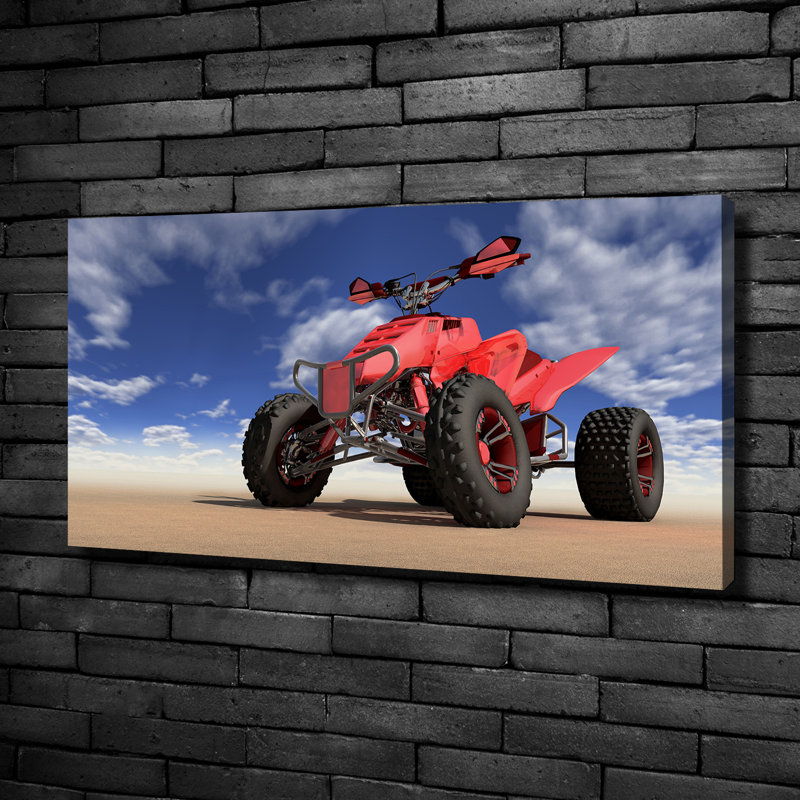 Quad In The Desert - No Frame Print on Canvas