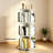 3-Tier Rotating Corner Bookshelf with 360° Spin