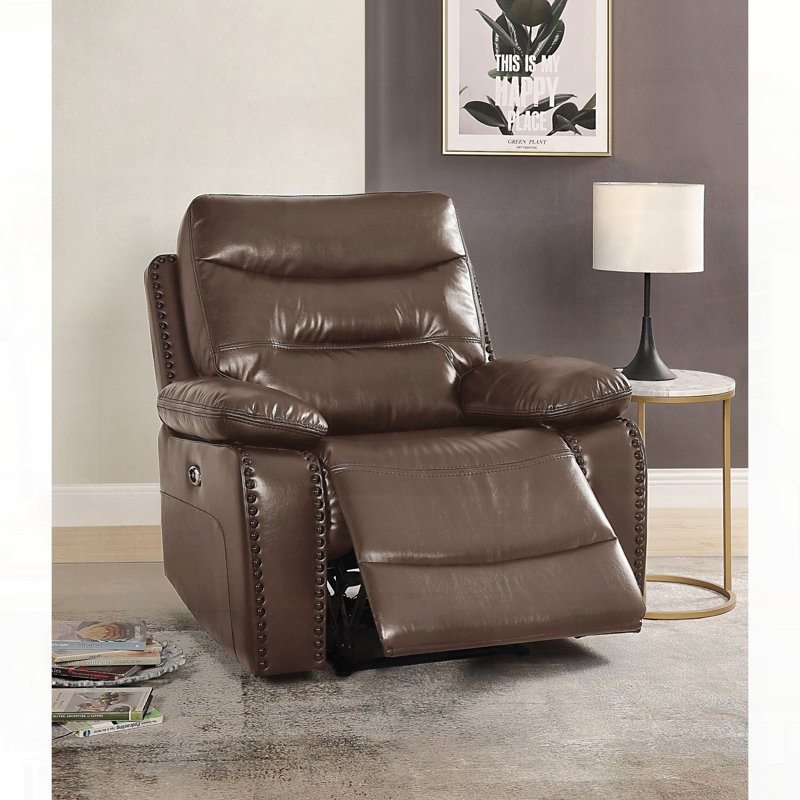 Fauteuil inclinable en cuir GEL Match