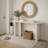 Console Table, White Wood, 63 Inch Rectangular Top With Minimalist Legs