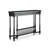 Black Solid Wood Rectangular Console Table-1087095773