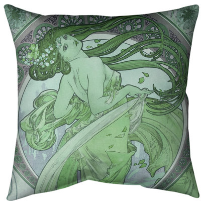 Coussin d'Alphonse Mucha la danse