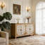 Armoire d'appoint 60 "en bois avec 4 portes