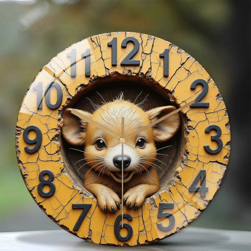 Horloge murale d'inspiration rétro Vintage