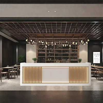 Large Front Desk Bar Service Counter by KPXU Bar Counter