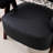 25"W Extra Wide Armchair With Wood Legs, Faux Leather Upholstered Accent Chair With Wingback, Mid-Century Modern Barrel Chair With Curved Arms, Thick Cushion For Living Room Bedroom Cafe, Black-1981367667