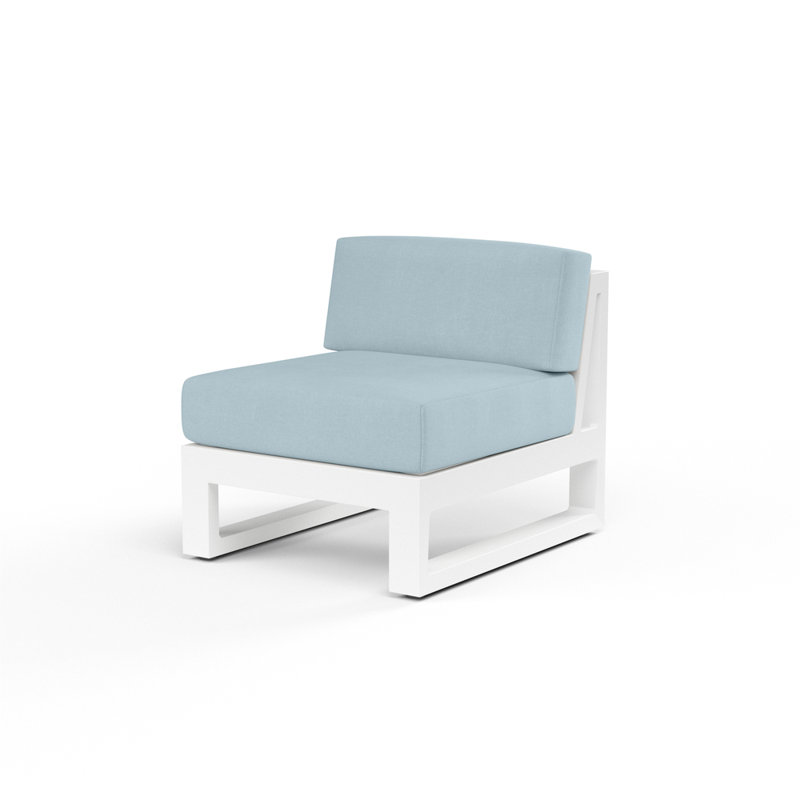 Newport Outdoor Lounge Chair, Canvas Skyline Sunbrella®