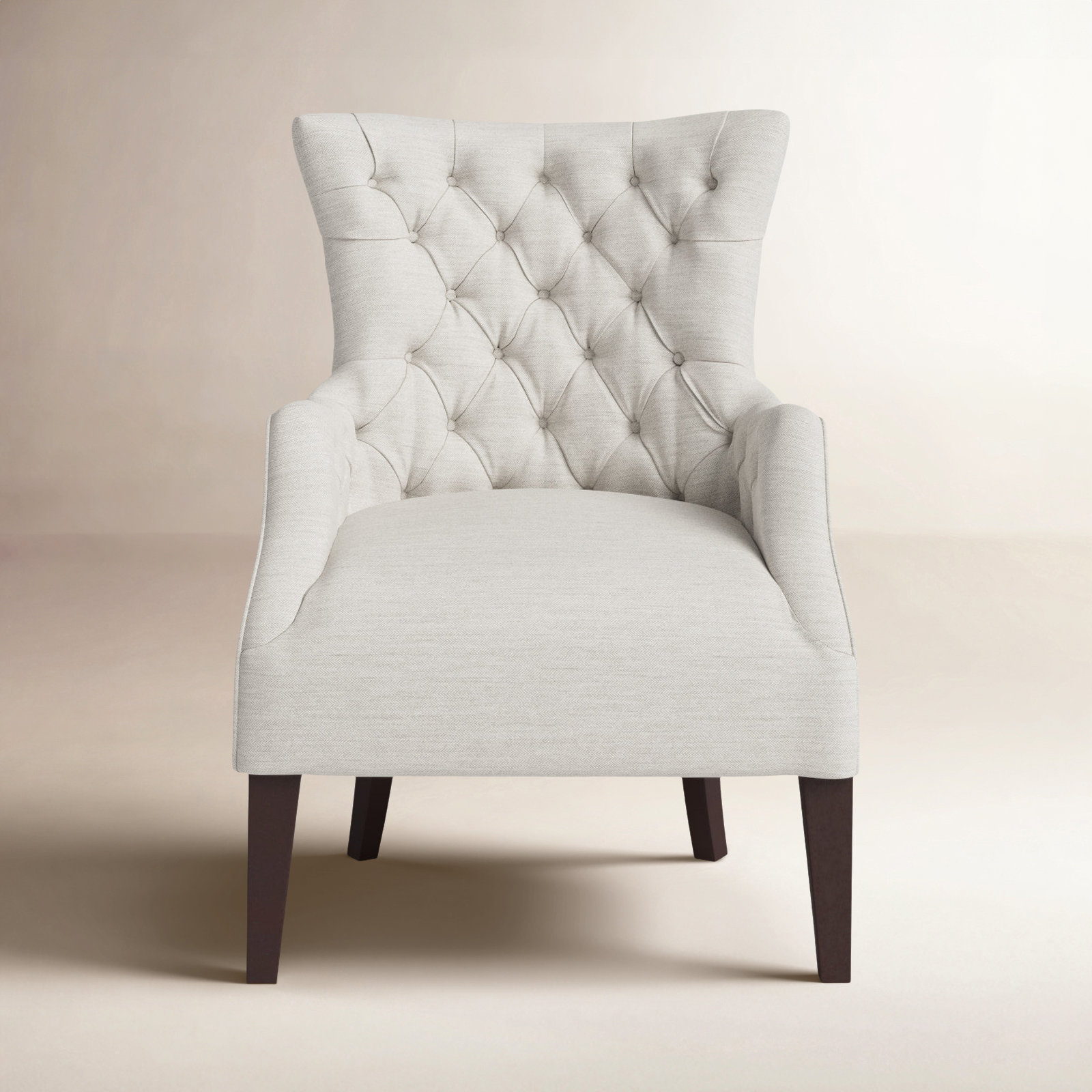 Tufted Wingback Accent Chair - Thumbnail 4