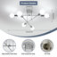 Chrome 6-Light Branch LED Ceiling Light