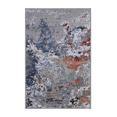 Tapis abstrait gris