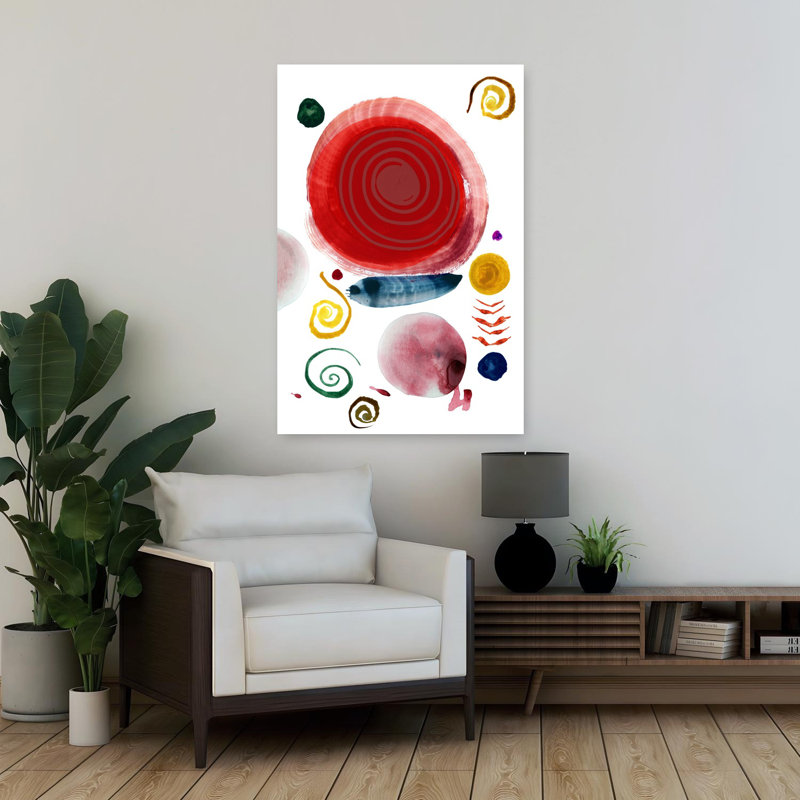 Art contemporain contemporain abstrait audacieux, H 36 po x l 24 po