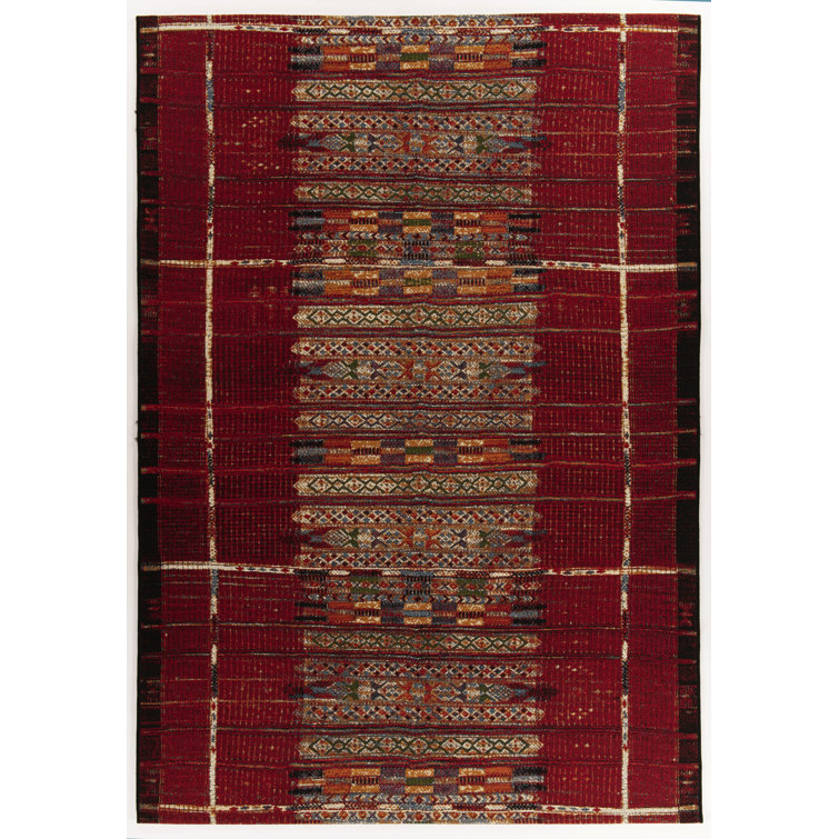 Dermot Flatweave Red Rug