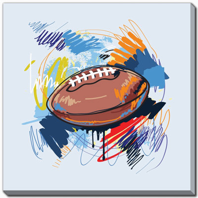 Football Canvas Wall Art