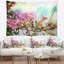 Tapisserie de fleurs roses dans le jardin hawaïen-28486495