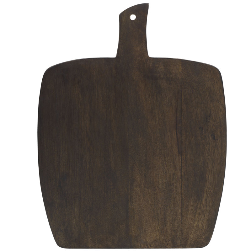 Fitz and Floyd Austin Craft Upton Mango Wood Cheese Charcuterie Serving Board, Expresso