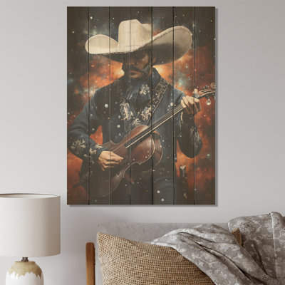 «Mariachi Melody Guitare - Art mexicain sur bois»