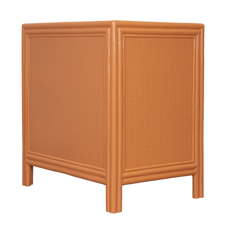 Aruba 1 - Drawer Nightstand, Citrus Orange