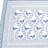 68" Blue And White Geometric And Floral Table Runner