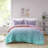 Primrose Pastel Ombre Shaggy Faux Fur Comforter Set-1819634845-1833131134