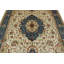 Tapis turc ivoire et bleu 6x9