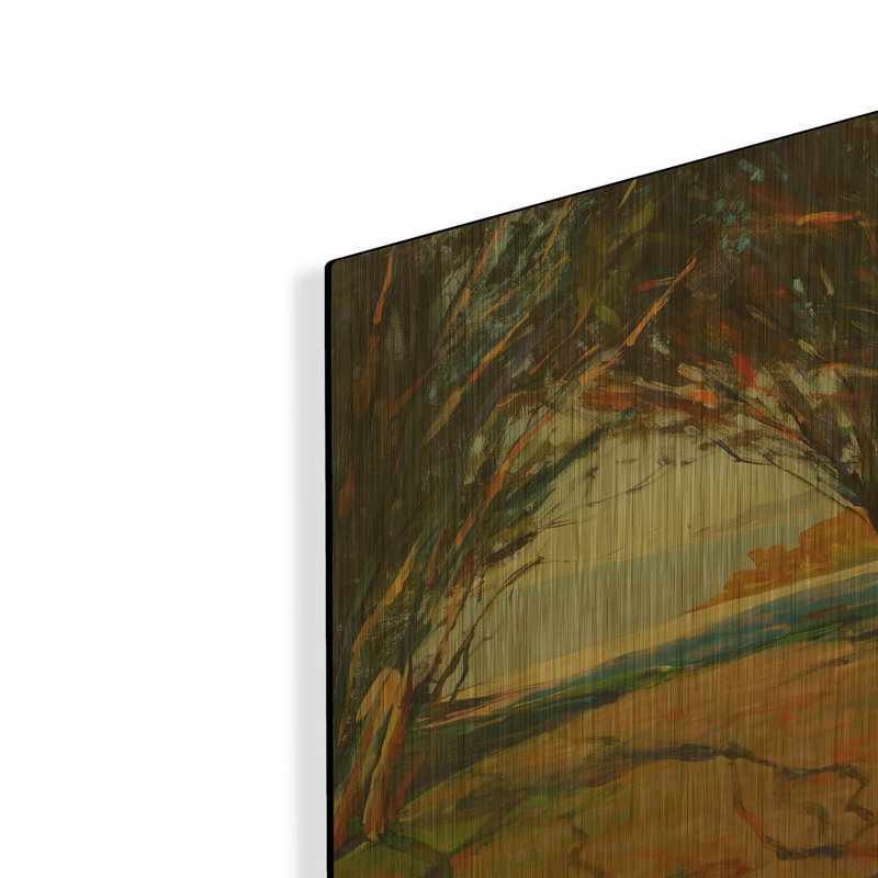 Tableau mural en métal doré « Arles » de JD, 40,6 cm x 30,5 cm, 16 po x 12 po