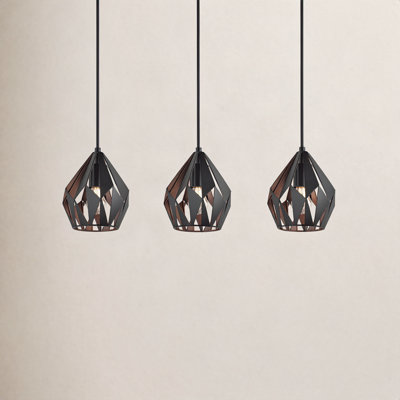 Birchard 3 Light Metal Dimmable Pendant
