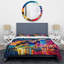 Ensemble de housse de couette en microfibre / polyester Miami Beach Holidays 3 Architecture-2012773832