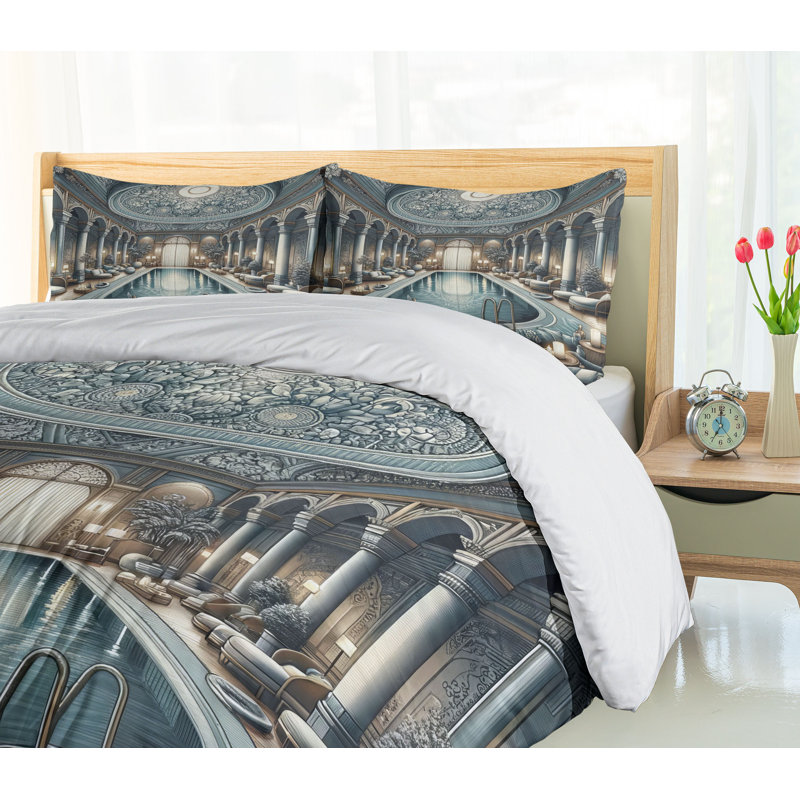 Art Nouveau Duvet Cover, King Duvet Cover + 2 Standard Shams