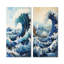 Japon - Hokusai Horizons - Ensemble de 2 impressions sur toile japonaises-102578758-102578756