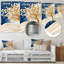 «Gold Winter Maple Tree Essence I» - Décoration murale en métal floral, impression sur métal érable-981176344