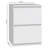 Taahir 2-Drawer Bedside Table 30 cm Grey