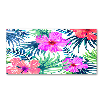 Hawaiian Flowers - Wrapped Canvas Print