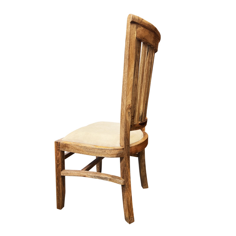 Khalib Solid Mango Wood Triple Dining Chair