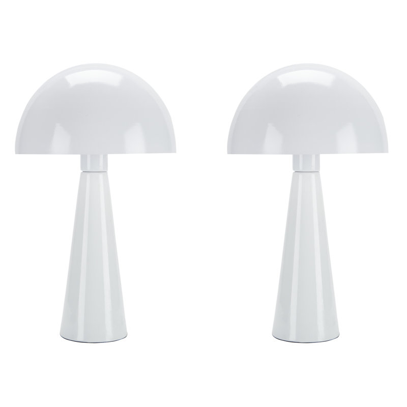 Berit Metal Table Lamp, White