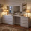 Bureau de coiffeuse avec 9 tiroirs Brance