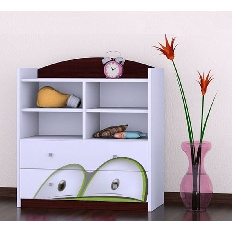 Lana 96 cm H X 86 cm W Kids Cube Bookcase, Wenge