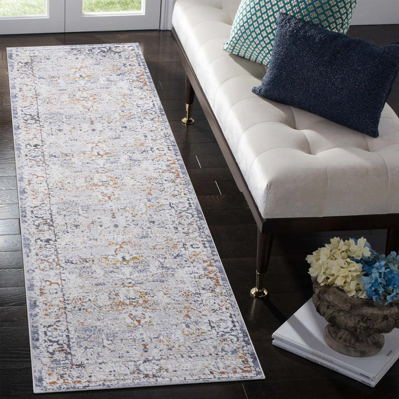 Collection Ivory/Grey/Traditional Non-Shedding Living Room Bedroom Dining Home Office Stylish And Stain Resistant Area Rug