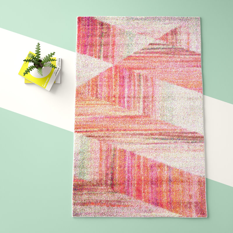 Haelf Abstract Indoor Rug, Rectangle 6'1" x 9'