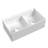 Ruvati 33 inch Fireclay Workstation White Farmhouse Kitchen Sink Apron Front Double Bowl