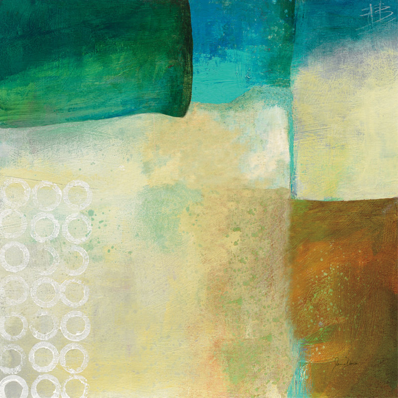 Circles III No Red by Jane Davies - Wrapped Canvas Painting, 76cm H x 76cm W