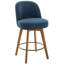Tabouret de comptoir pivotant 26 po avec structure en bois massif-1859987229