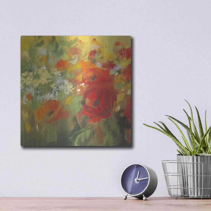 «Oriental Poppy Field II» par Carol Rowan, H 12 po x l 12 po
