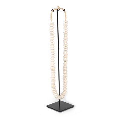 Kenyan Bone Bead Sculpture on Display Stand