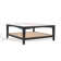 Manuia Square Glass And Linen Coffee Table