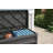 Suncast 73 Gallon Water Resistant Deck Box in Stoney