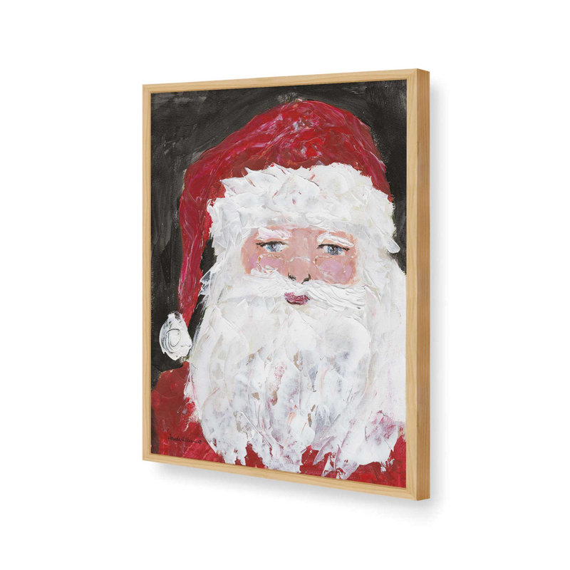 «Traditional Santa» par Amanda Hilburn, reproduction d'art, L 12 po x H 16 po, Tanné, Impression encadrée