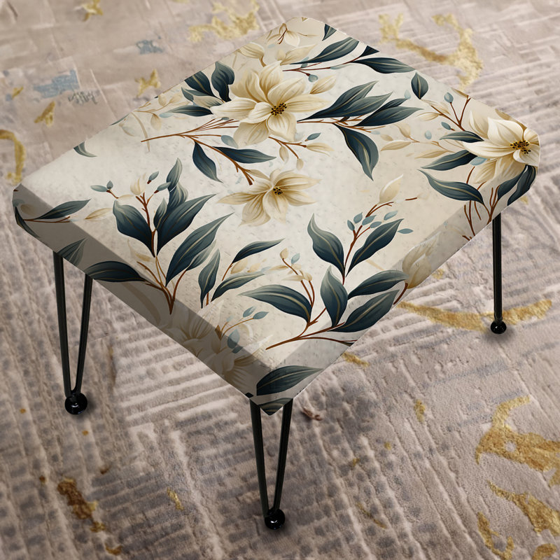 Whispering Vines I - Plants Rectangle Ottoman