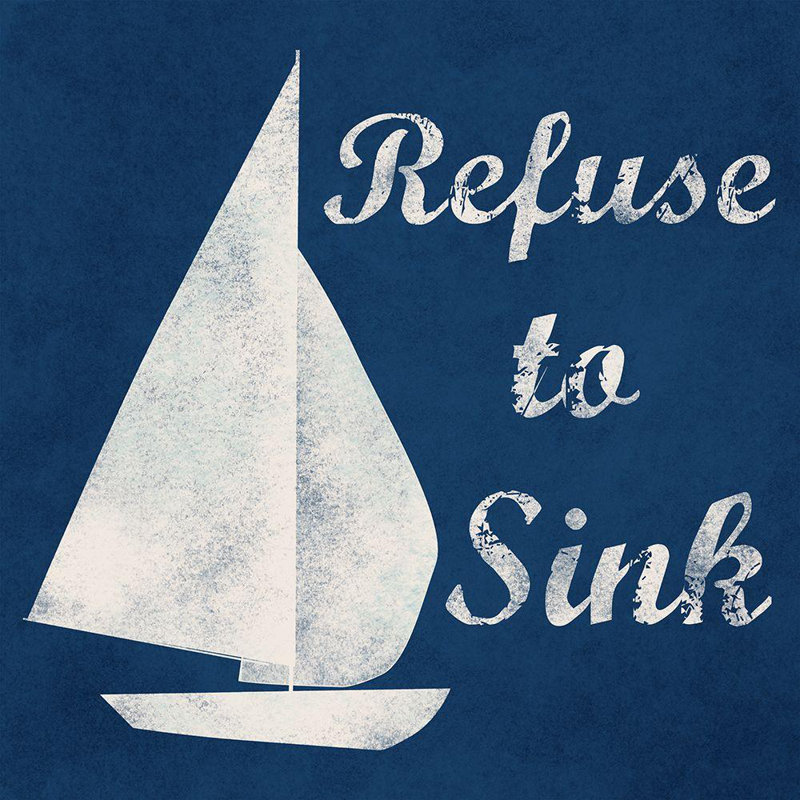 Art sur toile tendue, Breakwater Bay Prime, Marcus Gallery, Refuse To Sink, H 15 po x l 15 po