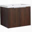 Armoire de salle de bain bol avec porte, installation flottante, 24 pouces pour petite salle de bain, 24 x 18