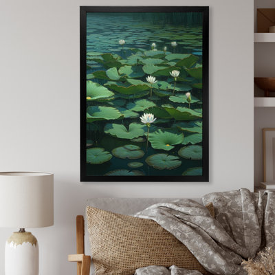 Whitelotus "Pures In Blossom", reproduction d'art sur toile